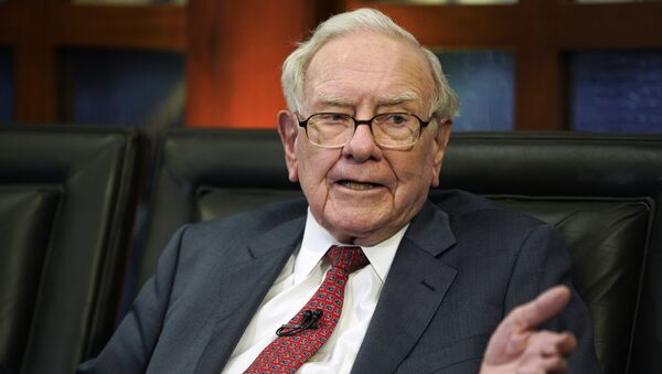 Warren Buffett, multimillonario estadounidense (archivo) - Sputnik 日本