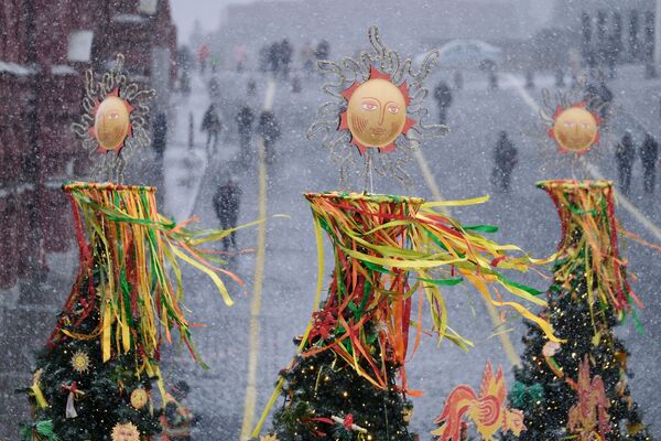 雪の中で開催されたマースレニツァのイベント - Sputnik 日本
