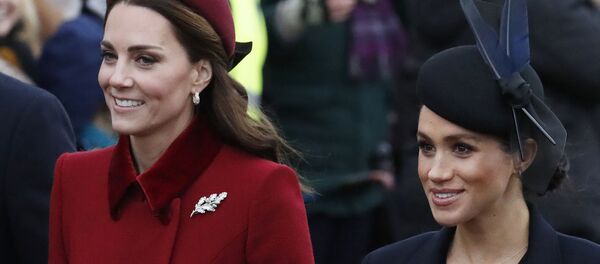 Герцогиня Кембриджская Кэтрин и герцогиня Сассекская Меган. Архивное фото Герцогиня Кембриджская Кэтрин и герцогиня Сассекская Меган. Архивное фото - Sputnik 日本