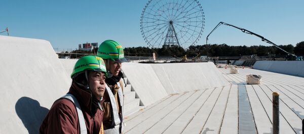 「カヌー・スラロームセンター」。ここでは、カヌーのスラローム競技が行われる。この施設の建設作業は現在、74%が完了している 「カヌー・スラロームセンター」。ここでは、カヌーのスラローム競技が行われる。この施設の建設作業は現在、74%が完了している - Sputnik 日本