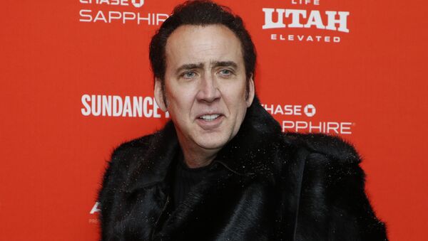 Actor Nicolas Cage poses at the premiere of Mandy during the 2018 Sundance Film Festival on Friday, Jan. 19, 2018, in Park City, Utah - Sputnik 日本