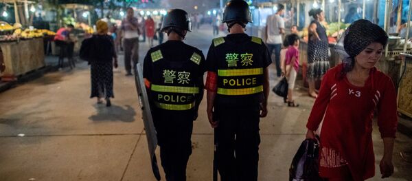 新疆ウイグル自治区で警察(アーカイブ写真) 新疆ウイグル自治区で警察(アーカイブ写真) - Sputnik 日本