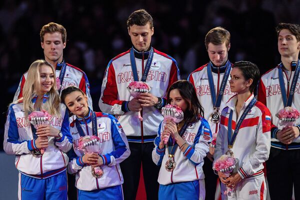 銅メダルを獲得したロシアの選手たち - Sputnik 日本