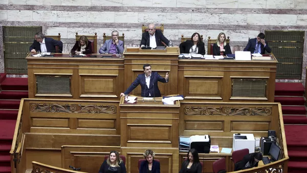 ツィプラス首相、ギリシャ議会で（アーカイブ写真） - Sputnik 日本