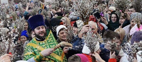 正教徒、「柳の日曜日」を祝う 正教徒、「柳の日曜日」を祝う - Sputnik 日本