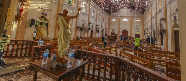 Разрушенная церковь после серии взрывов на Шри-Ланке  - Sputnik 日本