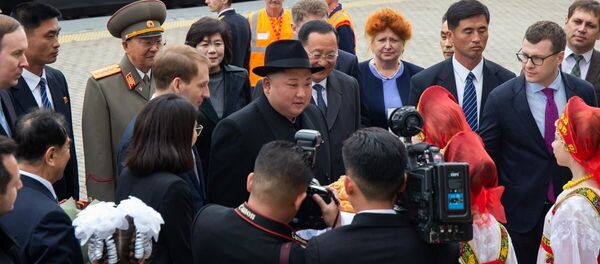 金正恩氏、ロシア極東沿海地方ハサンの駅で 金正恩氏、ロシア極東沿海地方ハサンの駅で - Sputnik 日本