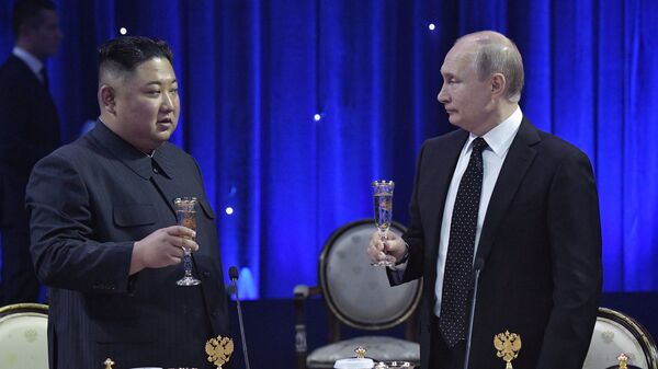 金正恩氏とプーチン大統領 - Sputnik 日本