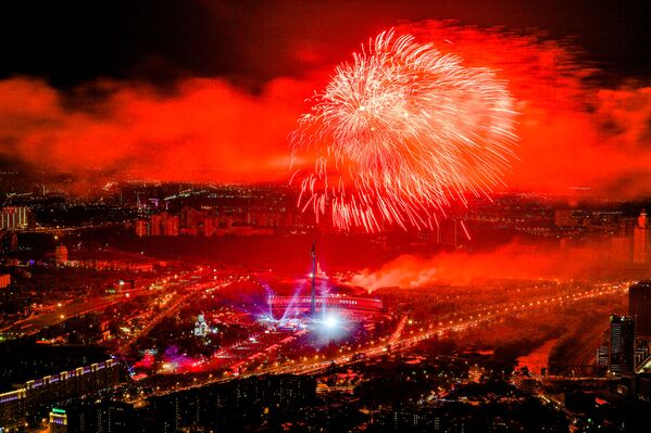 モスクワの「戦勝記念日」の祝賀花火 - Sputnik 日本