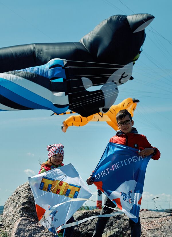 凧を揚げるフェスティバル参加者 - Sputnik 日本