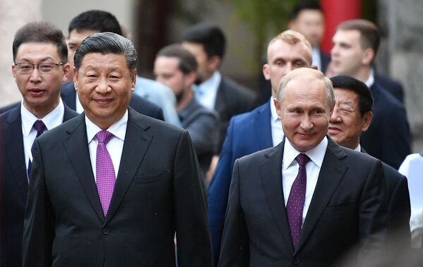 中国の習近平国家主席とロシアのプーチン大統領　モスクワ動物園へ２頭のジャイアントパンダを貸与する公式セレモニーに参加 - Sputnik 日本