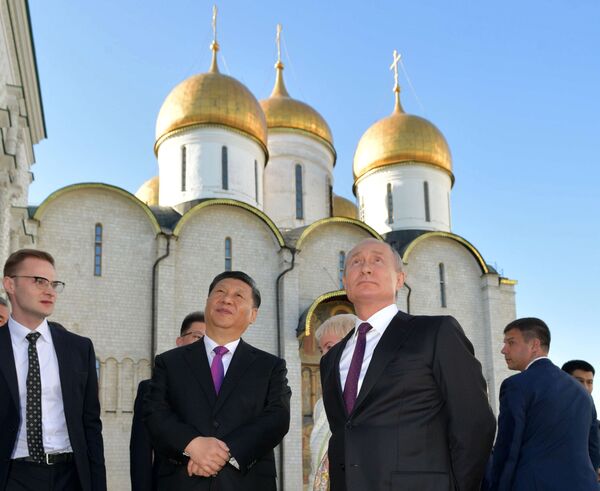 中国の習近平国家主席とロシアのプーチン大統領 　クレムリンを見学 - Sputnik 日本