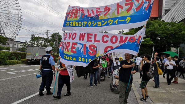 Ｇ２０開幕の大阪で　サミットへの抗議集会 - Sputnik 日本