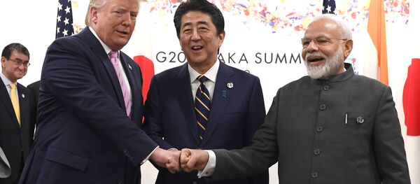 トランプ氏、安倍首相、モディ氏 - Sputnik 日本