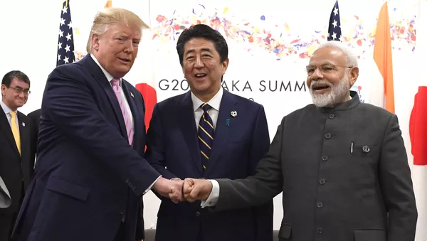 トランプ氏、安倍首相、モディ氏 - Sputnik 日本
