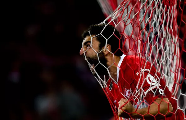 ゴールを喜ぶロシアのサッカー選手、ゲオルギ・ジキヤ ゴールを喜ぶロシアのサッカー選手、ゲオルギ・ジキヤ - Sputnik 日本