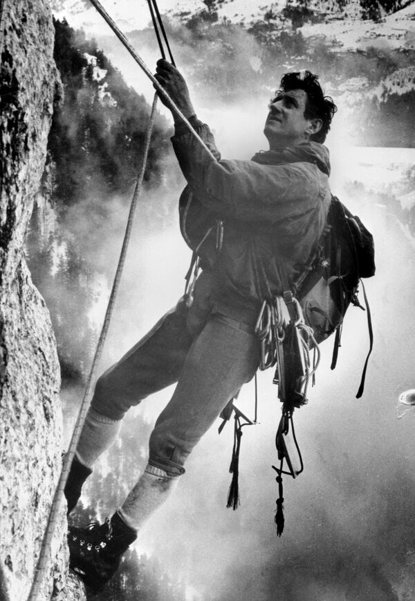 仏アルプス山脈を再登山するフランス人登山家のルネ・デメゾンさん - Sputnik 日本