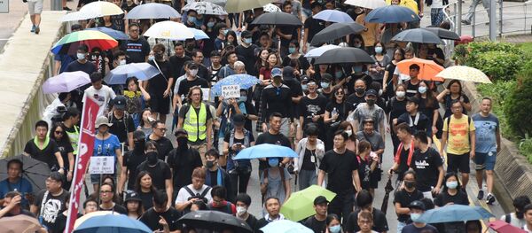 香港デモの参加者ら(アーカイブ写真) 香港デモの参加者ら(アーカイブ写真) - Sputnik 日本