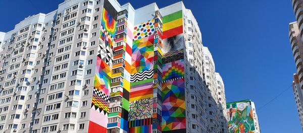 「Urban Morphogenesis」のストリートアートフェスティバルのグラフィテー 「Urban Morphogenesis」のストリートアートフェスティバルのグラフィテー - Sputnik 日本