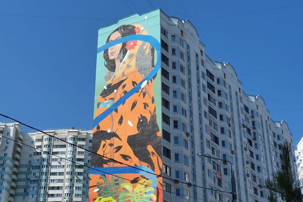 「Urban Morphogenesis」のストリートアートフェスティバルのグラフィテー - Sputnik 日本