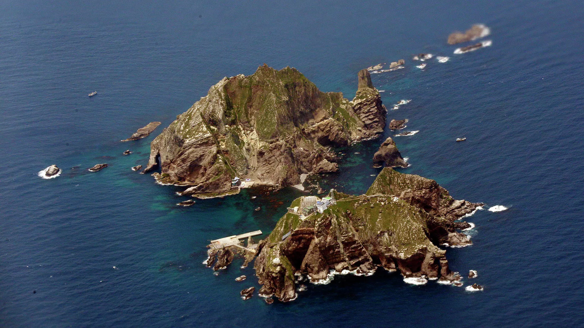 Las islas Dokdo (Takeshima, en Japón)