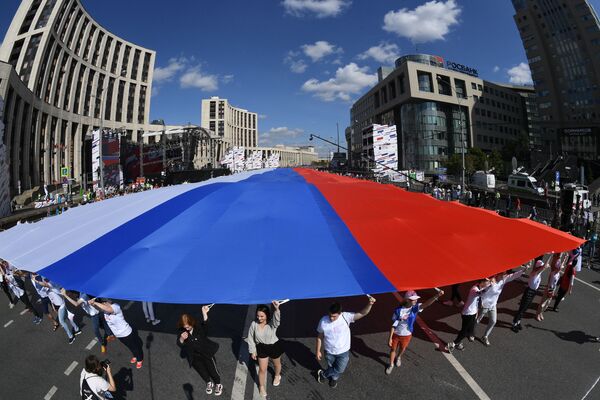 ロシアの国旗の日の祝い　モスクワ - Sputnik 日本