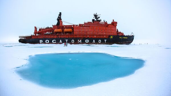北極海の砕氷船「勝利の50年」 - Sputnik 日本
