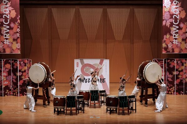 ラグビーロシア代表チームの歓迎式　子どもの国歌斉唱、オープンで友好的な雰囲気  - Sputnik 日本