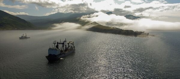 ロシア太平洋艦隊の艦船 イトゥルップ島の湾 ロシア太平洋艦隊の艦船 イトゥルップ島の湾 - Sputnik 日本