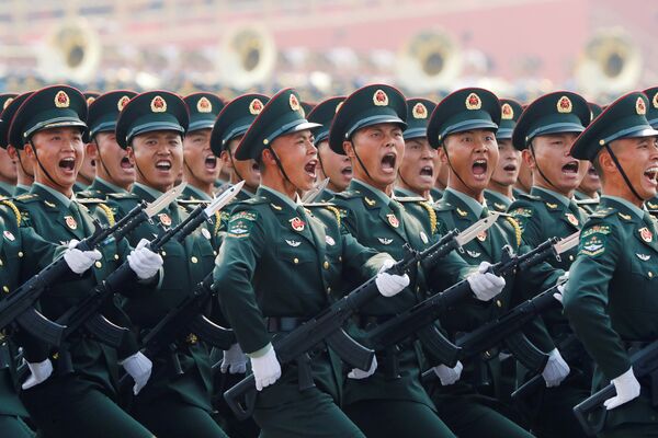 中国の軍事パレードに参加した兵士 - Sputnik 日本