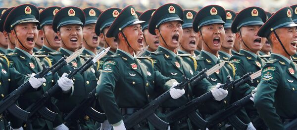 中国の軍事パレードに参加した兵士 中国の軍事パレードに参加した兵士 - Sputnik 日本