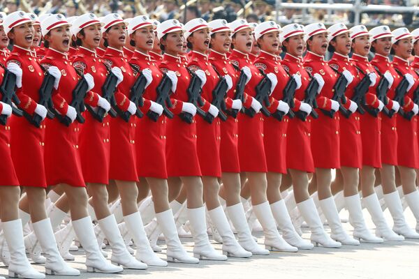 中国の軍事パレードに参加した兵士 - Sputnik 日本