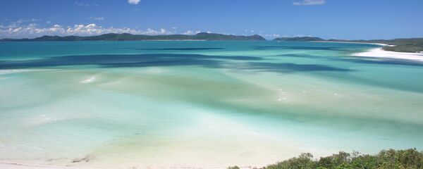 Пляж Уайтхэвен на острове Витсандей в Австралии Пляж Уайтхэвен на острове Витсандей в Австралии - Sputnik 日本