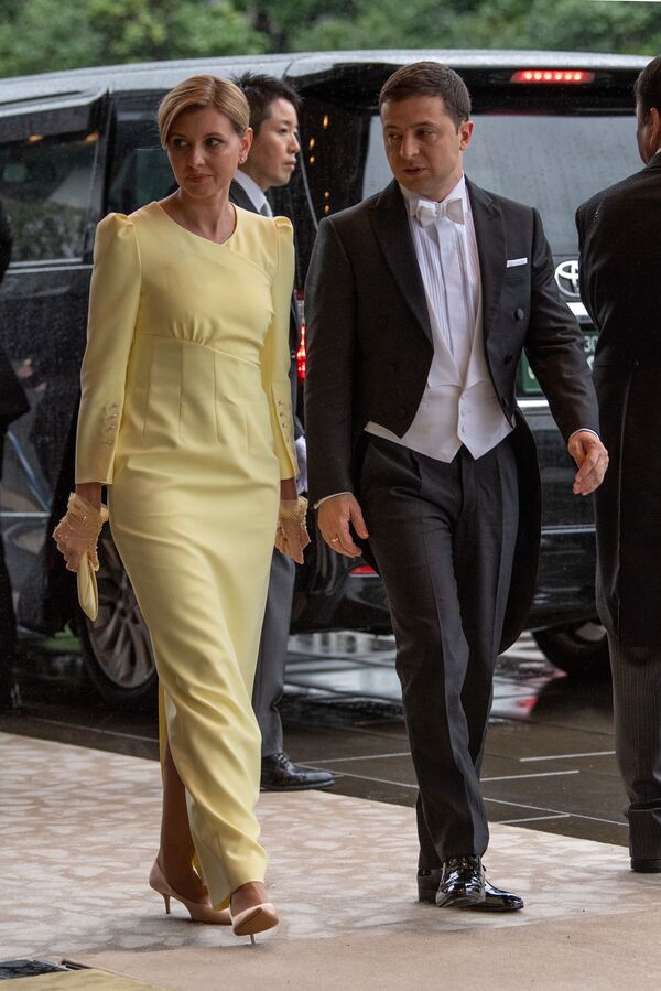 ウクライナのウォロディミル・ゼレンスキー大統領とエレーナ夫人　「即位礼正殿の儀」 - Sputnik 日本