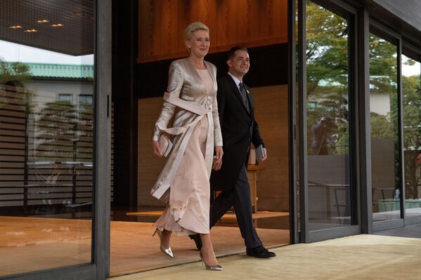 ポーランドのアガタ・コーンハウザー・ドゥダ大統領夫人とパベル・ミレフスキー在日本ポーランド大使 - Sputnik 日本