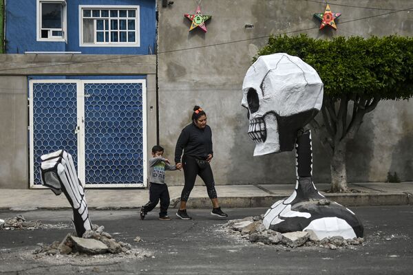 「死者の日」を控えたメキシコシティ - Sputnik 日本