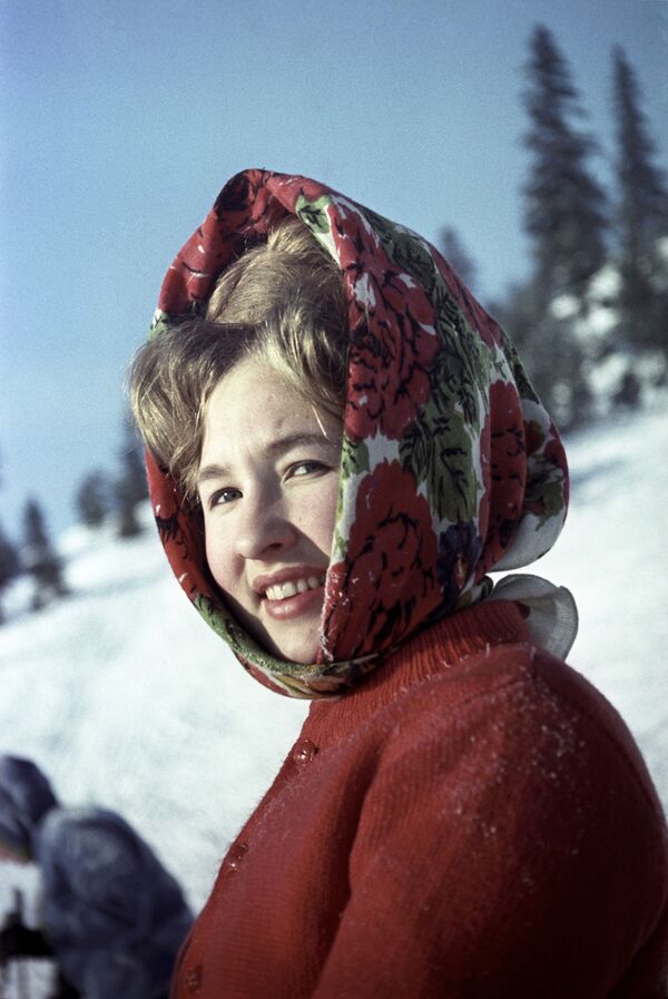 1966年、冬の日曜日にスキーを楽しむペルミ市民 - Sputnik 日本