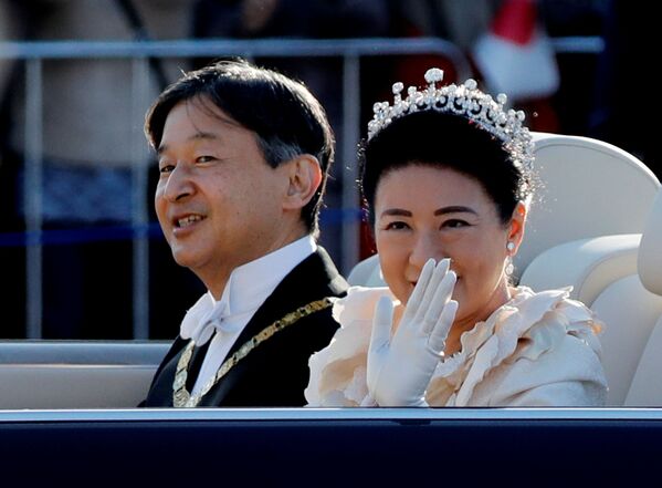 祝賀御列の儀にて　天皇皇后両陛下　東京 - Sputnik 日本