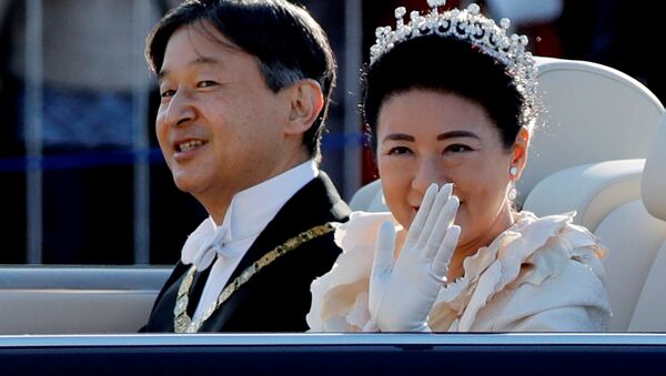 祝賀御列の儀にて　天皇皇后両陛下　東京 - Sputnik 日本