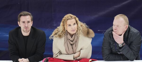 GPロシア杯 女子シングル選手たちが練習  GPロシア杯 女子シングル選手たちが練習  - Sputnik 日本