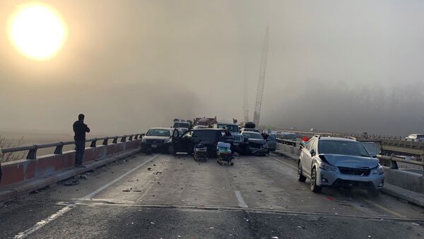 米バージニア州　濃霧で69車台が玉突き衝突　【動画・写真】 - Sputnik 日本
