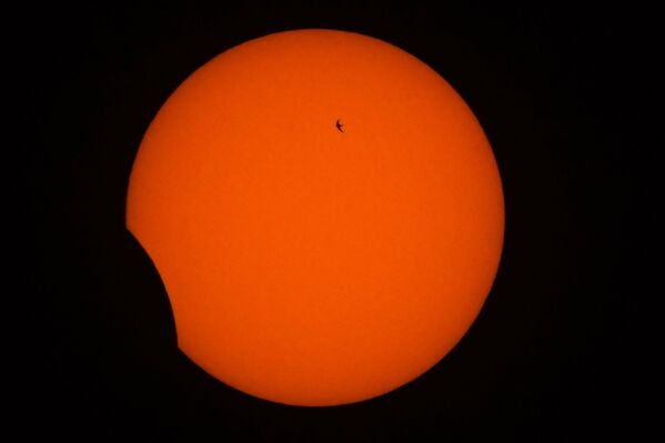 日食撮影中に鳥が横切った　ミャンマーにて - Sputnik 日本