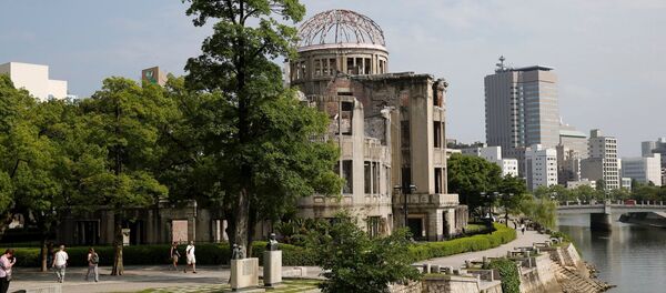 ８月６日の広島県産業奨励館と現在の「原爆ドーム」 - Sputnik 日本