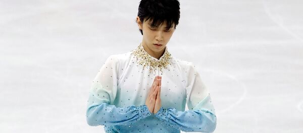 Японский фигурист Юдзуру Ханю выступает на Four Continents Figure Skating Championships в Сеуле Японский фигурист Юдзуру Ханю выступает на Four Continents Figure Skating Championships в Сеуле - Sputnik 日本
