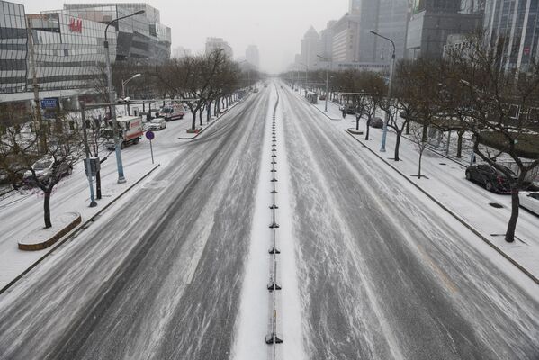 がら空きの街　5日には積雪も　（北京） - Sputnik 日本