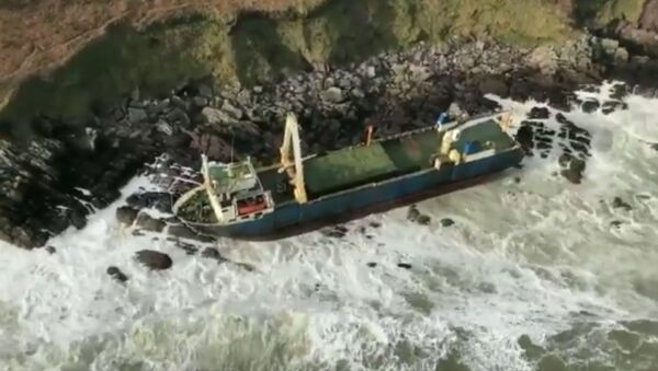 Корабль-призрак MV Alta под флагом Танзании, вынесенный к берегам Ирландии  - Sputnik 日本