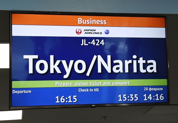 電光掲示板に「Tokyo / Narita」の文字が　 - Sputnik 日本