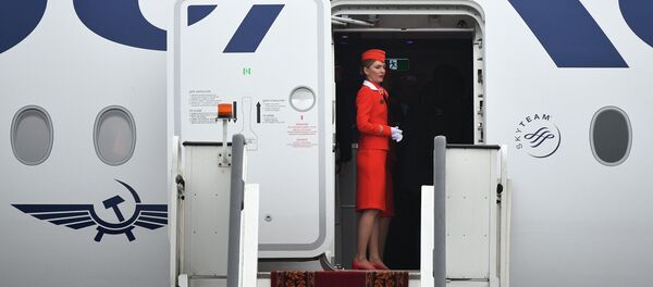 Стюардесса на борту дальнемагистрального широкофюзеляжного пассажирского самолета Airbus A350-900 Стюардесса на борту дальнемагистрального широкофюзеляжного пассажирского самолета Airbus A350-900 - Sputnik 日本
