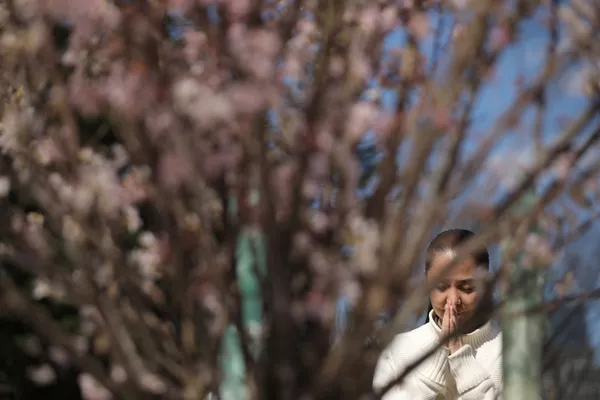 黙祷を捧げる女性（東京・日比谷公園） - Sputnik 日本