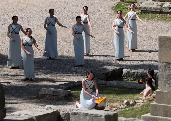 東京五輪の聖火採火式(ギリシャ・古代オリンピア) 東京五輪の聖火採火式(ギリシャ・古代オリンピア) - Sputnik 日本